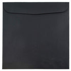 JAM Paper 9.5 x 9.5 Square Envelopes, Black Linen Recycled, 250 Pack (V01216H)-Black linen square envelope