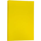 JAM Paper Bright Colour Tabloid Cardstock, 11 x 17, 65lb AstroBrights Solar Yellow, 50 Pack (16728490)-Paper Weight: 65 lbs.