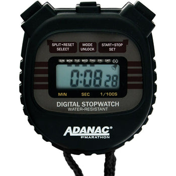 Marathon Water Resistant Digital Stopwatch with Large Display and ...