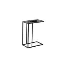 Monarch Specialties 3087 Accent Table - Black Metal/Black Tempered Glass-Black Metal, Tempered Glass