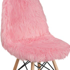 Flash Furniture Shaggy Dog Light Pink Accent Chair-CA117 Fire Retardant Foam