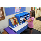 Bankers Box 9-Compartment Classroom Cubby, Blue-Includes channels for easy labelling and file identification