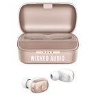 Wicked Audio Torc TWS Earbud with Powerbank Charging Case - Rose Gold-Bluetooth 5.0, 32FT / 10M