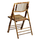 Flash Furniture American Champion Bamboo Folding Chair-Supportive Braces provide extra seat support