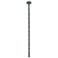 Eddie's Merchandising Strips with 12 push clip - 30.5" H x 0.75" W - Plastic - Black - 50 Pack (200006-50)-Merchandising Strips