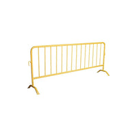 Zenith Safety Portable Barriers, Interlocking, 102" L x 40" H, Yellow-Colour: Yellow