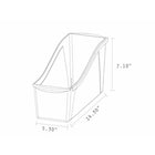 Storex Large Book Bin - Assorted Colours - 6 Pack-Made of sturdy drop-resistant plastic