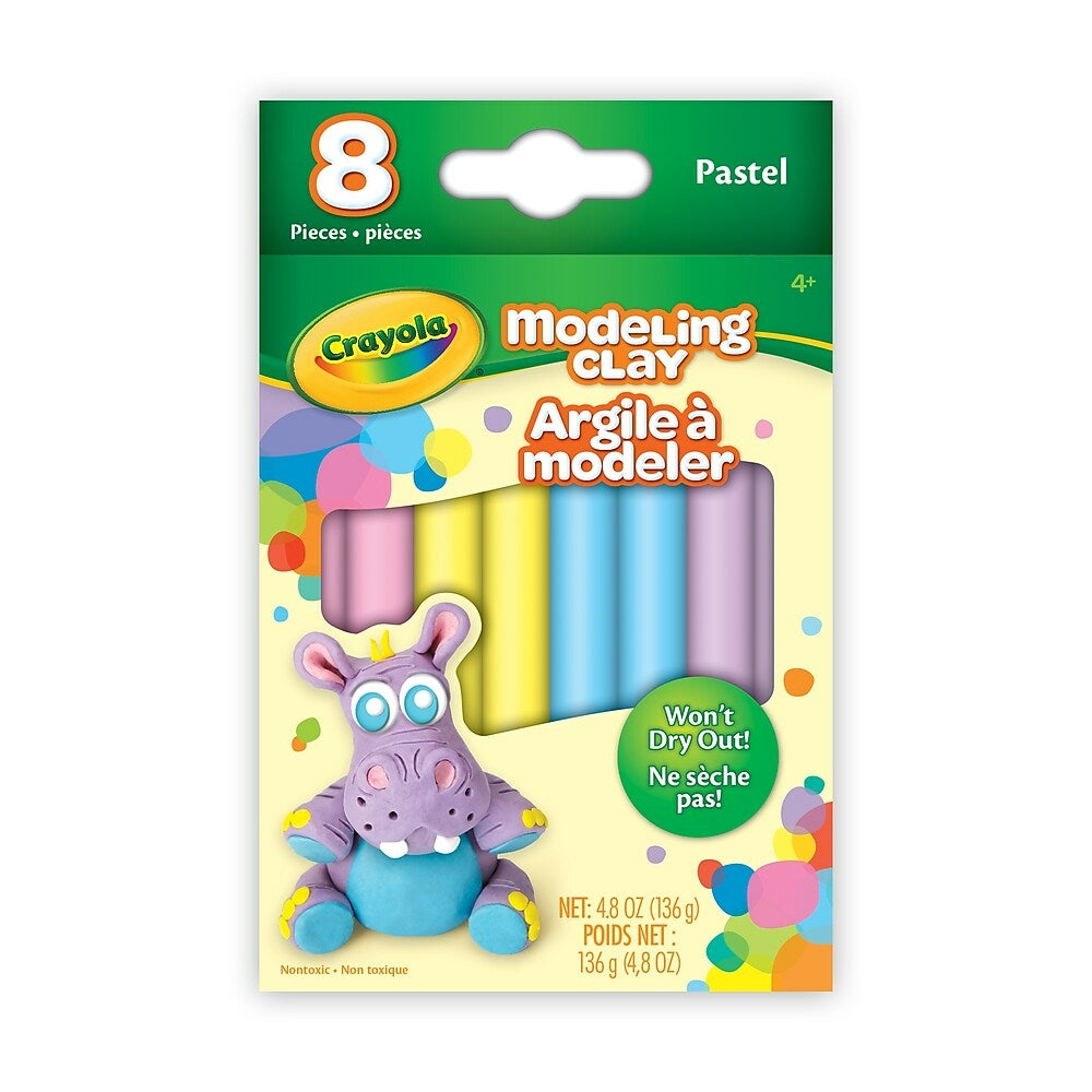 Crayola Modelling Clay, Pastel, 8 Pack | staples.ca