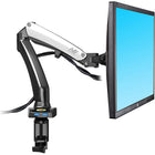 North Bayou Full Motion Swivel Monitor Arm for 17''-27'' - Silver-Support load from 4.4 to 14.3 lbs (2-6.5 kg)