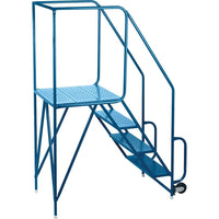 Kleton Mechanics/Maintenance Rolling Ladder, 4 Steps-Frame Material: Steel