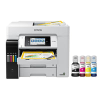 Epson Ecotank Pro ET-5880 All-in-One Colour Cartridge-Free SuperTank Printer with PCL1 Support-Wireless EcoTank Pro All in one with cartridge free printing, 4-colour all-pigment 4-in-1