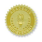 Flipside Gold Foil Embossed Seal Academic Achievement, 162 Pack (H-VA372)-Embossed seal is perfect for prizes and bulletin boards