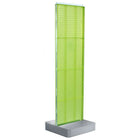 Azar Displays 4-Sided Pegboard Floor Display, Studio Base, Green (700770-GRE)-Pegboard display fixture