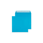 Blake Creative Color Bright Blue Invitation Envelopes - 6 1/4" W x 6 1/4" L - Caribbean Blue - 25 Pack-Caribbean Blue