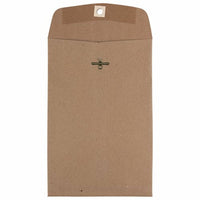 JAM Paper 6" x 9" Open End Catalog Envelopes with Clasp Closure - Brown Kraft Paper Bag - 25 Pack-Colour: Brown Kraft