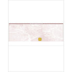 Deluxe Mid Laser Cheque Burgundy with Gold Hologram, French, 8.5" x 11", 500 Pack-Laser cheque with hologram