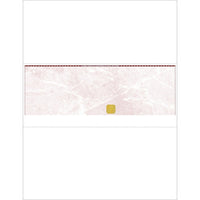 Deluxe Mid Laser Cheque Burgundy with Gold Hologram, French, 8.5" x 11", 500 Pack-Laser cheque with hologram
