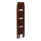 Winsome 4-Tier Folding Shelf, Narrow, Antique Walnut-Bookshelf folds up for easy moving and storage