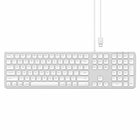Satechi Aluminum Wired Keyboard for Mac - Silver-Aluminum Wired USB Keyboard