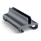 Satechi Aluminum Vertical Laptop Stand, Space Grey-Constructed with durable anodized aluminum so you'll never worry again about your devices falling over! Its cradle with rubber grip securely holds your laptop or tablet while protecting against any scratches or dings.