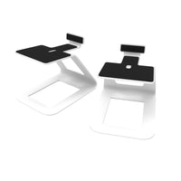 Kanto SE6W Elevated Desktop Speaker Stands for Large Speakers - White-Designed for YU6, TUK or other large sized speakers