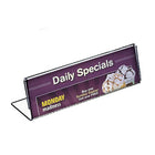 Azar Displays 2.5" x 8.5" Horizontal Nameplate Acrylic Sign Holder, Clear, 10 Pack (112760)-For name plates