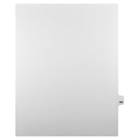 Mark Maker Legal Tabs - Letter Size - White - 1/25th cut - 25 tabs per package - 5 packages Pack - Number 169-White Single Tabs