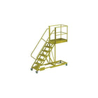 Tri-Arc Supported 70" Cantilever Rolling Ladder, Perforated, 101" x 30" (UCS500740246)-Frame Material: Steel