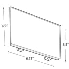 Azar Displays Clear Acrylic Divider, 6.75", 12 Pack (55DIV)-Divider