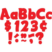 Teacher Created Resources 4" Red Funtastic Letters Combo Pack, 624 Pack-Theme: Red