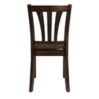 CorLiving Dillon Solid Wood Dining Chairs in Cappuccino Stain Finish,2 Pack (DSH-390-C)-Cappuccino stained finish