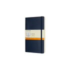 Moleskine Large Notebook – Ruled – 96 Sheets – Sapphire Blue – Soft Cover-Large 5" x 8.25" Ruled