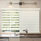 Modern Homes Cordless Sheer Shade, 36" x 72", White-100% polyester fabric