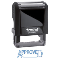 Trodat Printy 4911 Self-Inking Stamp, Approved-Each stmap contains up to 65% post-consumer recycled plastic