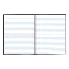 Blueline Ruled Notebook - 9-1/4" x 7-1/4" - Black - 144 Pages-144 pages