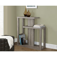 Monarch Specialties 2472 Accent Table - 32"L/Dark Taupe Hall Console-Three tiered open concept design in a contemporary style