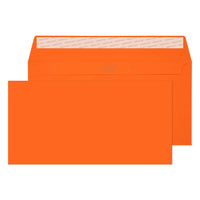 Blake Creative Color Bright Orange Invitation Envelopes - 4 1/2" W x 9" L - Pumpkin Orange - 25 Pack-Pumpkin Orange