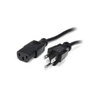 StarTech 14 AWG Computer Power Cord, NEMA5, 15P to C13, 10 Ft.-14AWG wire construction ensures maximum power handling capability