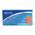 Westcott Heavy Duty Non-Ventilated Fingertip - Medium - 12 Pack-Classic style rubber finger tips