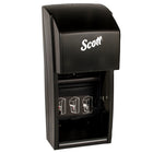 Scott Essential Core/Coreless Double Roll Toilet Paper Dispenser (09021) - Black-Includes a lock to reduce pilferage