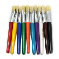 Charles Leonard Brush Set with Flat Stubby Handle, 30 Pack (CHL73290)-Brush set with flat stubby handle is a perfect solution for making professional-quality, colourful paintings