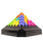 Educational Insights Kanoodle Pyramid - Multicolor-More than 200 2-D & 3-D puzzles: This puzzle game includes a unique puzzle tabletop board and nine oversized triangular pieces that fit together to solve 200 2- and 3-dimensional puzzles