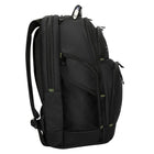 Targus Drifter Essentials 15"-16" Backpack - Black-Durable, water-resistant base with metal accents and zipper pulls