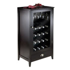 Winsome Bordeaux Wine Cabinet 20-Bottle Shelf Modular-Overall size 22"W x 16"D x 40"H.  Create a wine storage system with additional units modular.