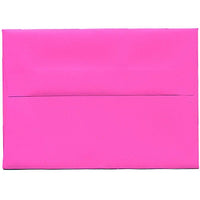 JAM Paper 4bar A1 Envelopes, 3.63 x 5 1/8, Brite Hue Ultra Fuchsia Pink, 250 Pack (15790H)-Ultra fuchsia brite hue recycled envelope