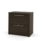 Bestar Embassy 30" Lateral File (Ready-to-assemble), Dark Chocolate (60630-79)-The lateral file offers two file drawers with letter/legal filing system