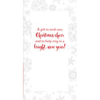 Rosedale Gold Greeting Cards/Envelopes - Merry Christmas - 4" x 7-3/4" - 6 Pack-Contains glitter or foil embellishments