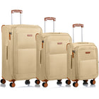 Champs Classic 3-Piece Softside Luggage Set - Beige-From the Classic Collection