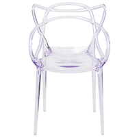 Flash Furniture Nesting Series Transparent Stacking Side Chair-Stackable Accent Chair