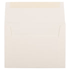 JAM Paper A6 Invitation Envelopes, 4.75 x 6.5, Strathmore Natural White Laid, 250 Pack (29376H)-Blank interior for personalized message